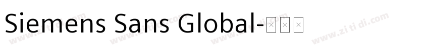 Siemens Sans Global字体转换